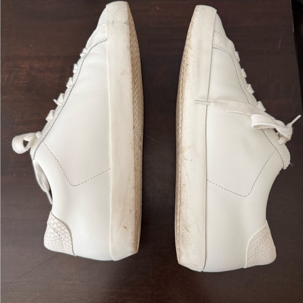 Banana Republic White Lace-Up Sneakers - Picture 3 of 9